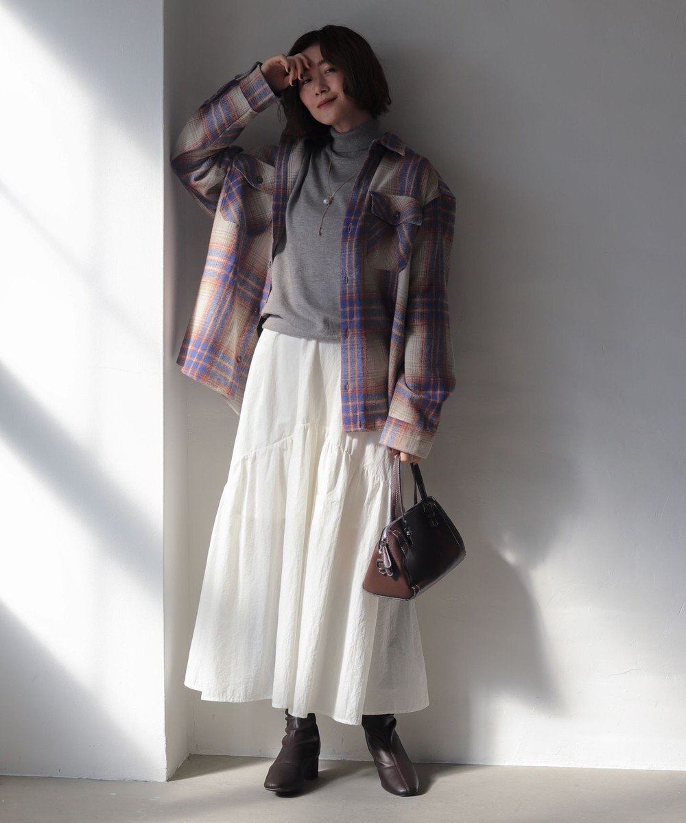 WEGO 【WEB限定/25年秋冬新作/洗濯OK/毛玉レス】タートルネックニット 