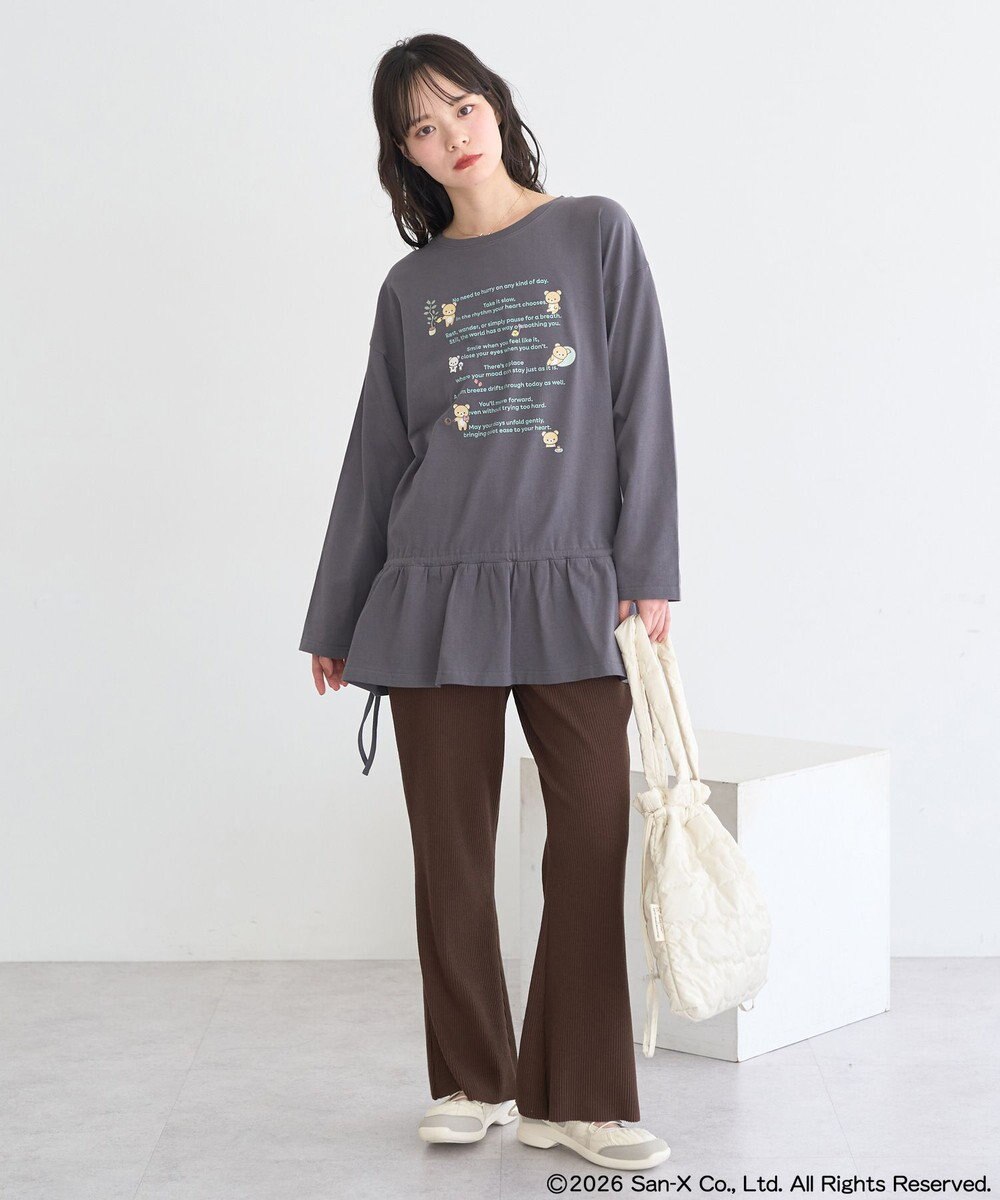 earth music&ecology 【予約】リラックマ×earth ブラウジングロンT 