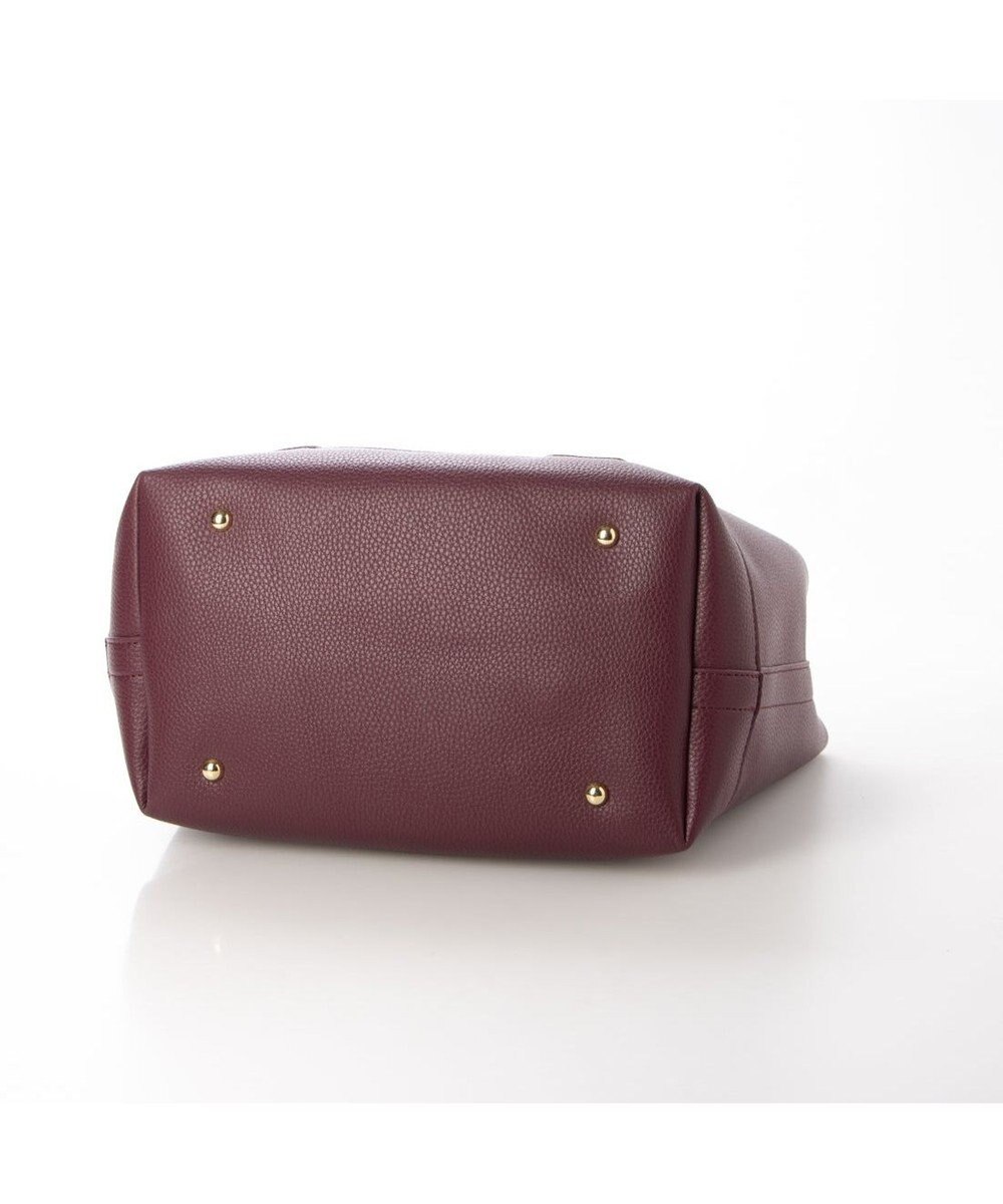 UNBILLION 【テレビ ドラマ着用アイテム】cachecache ショルダー付きパーテーション合成皮革トート 