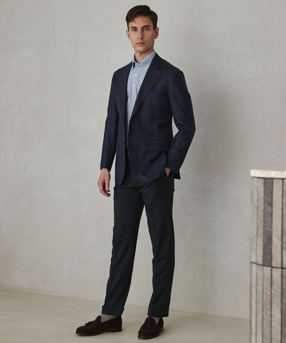 GOTAIRIKU セットアップ対応【ロングセラー】ウォッシャブル サマーウール100％パンツ(ノータック)26年モデル 