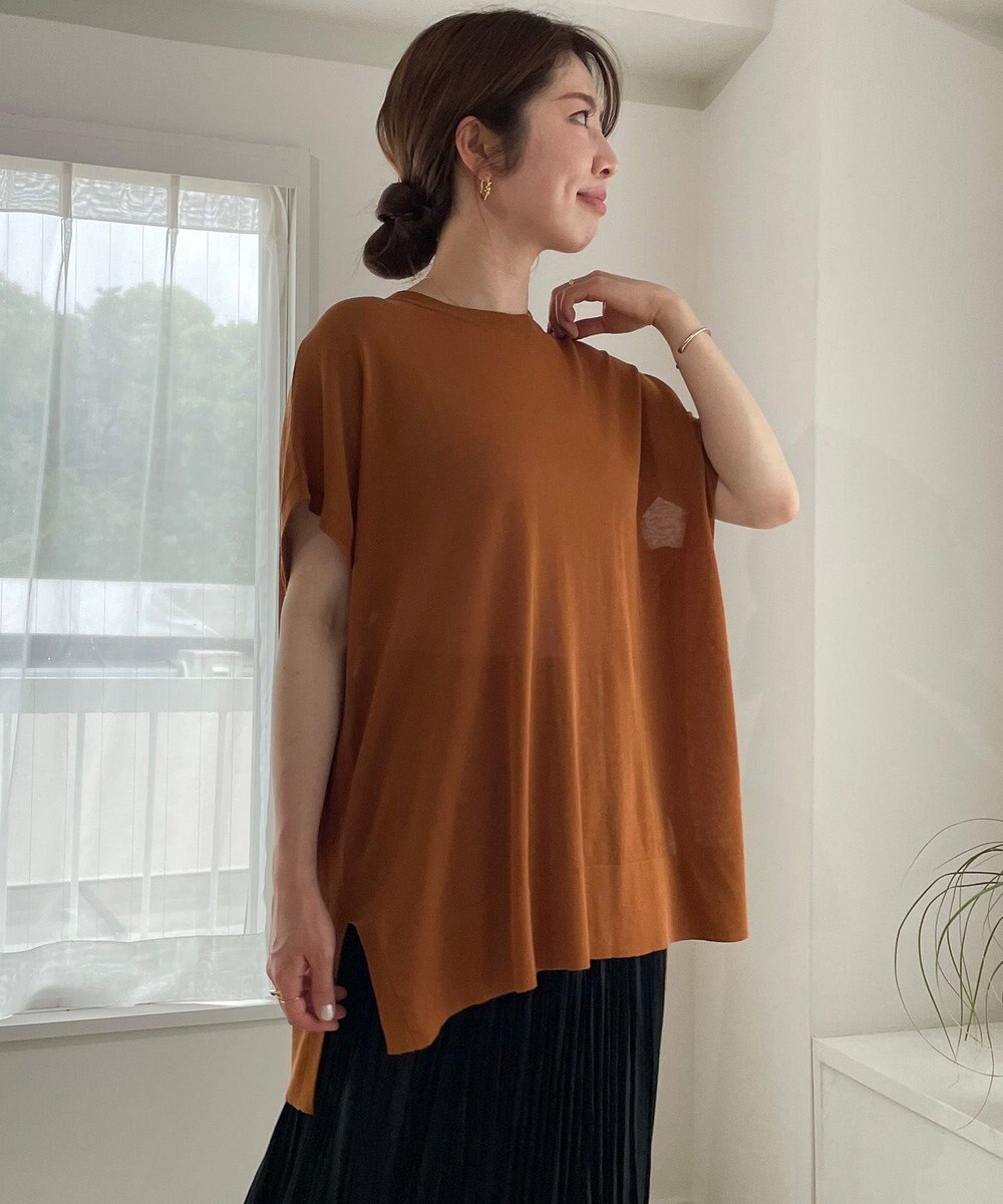 UNFILO フロスティコットン オーバーニット 