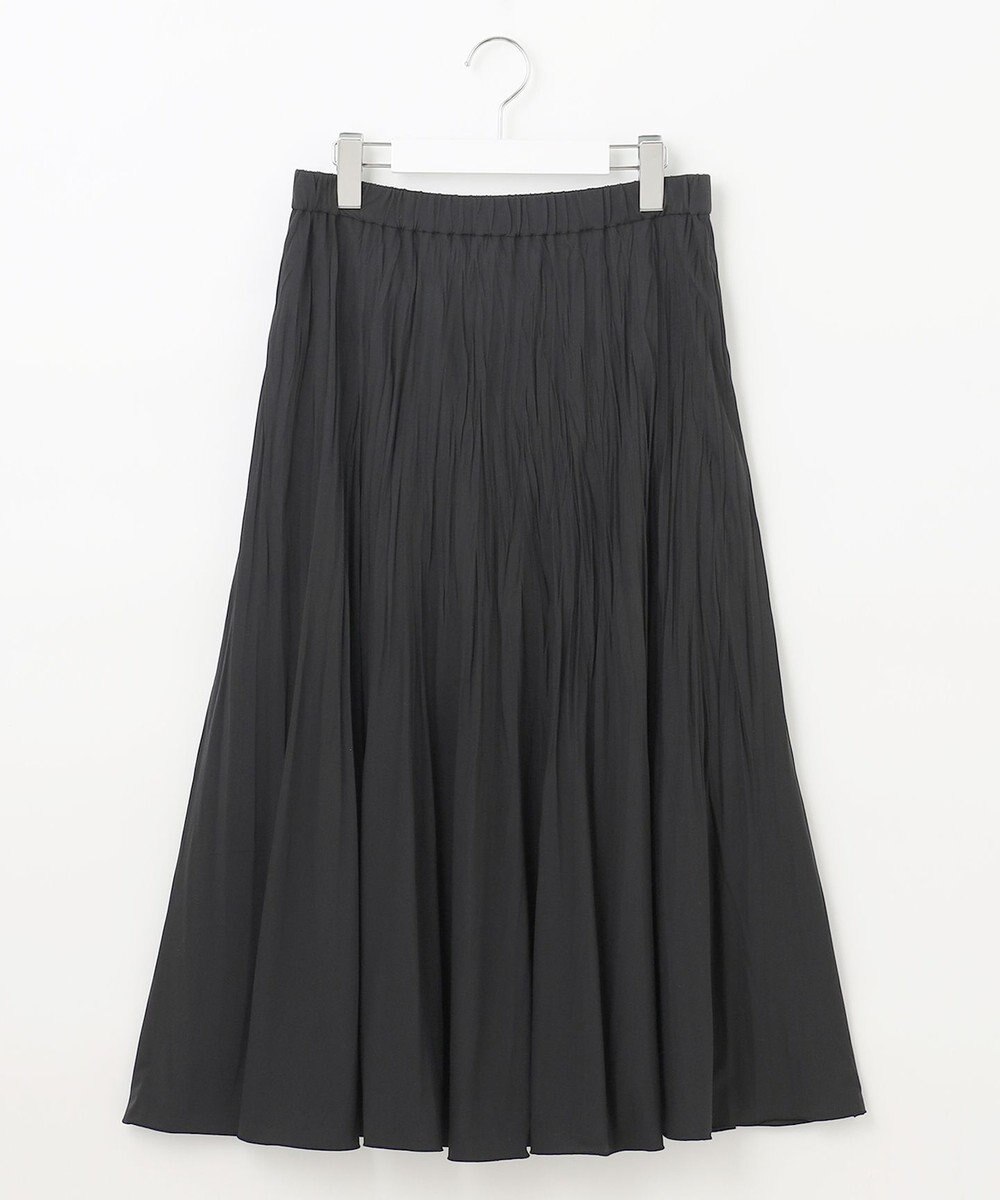 J.PRESS LADIES L 【洗える】パウダリージャージー ランダムプリーツ スカート 