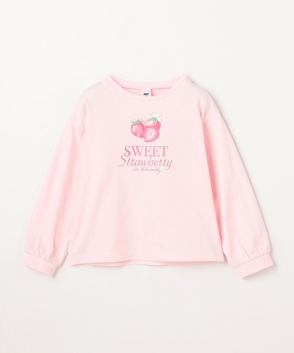 ANY KIDS 【Strawberry Collection】アートプリント 長袖Tシャツ 