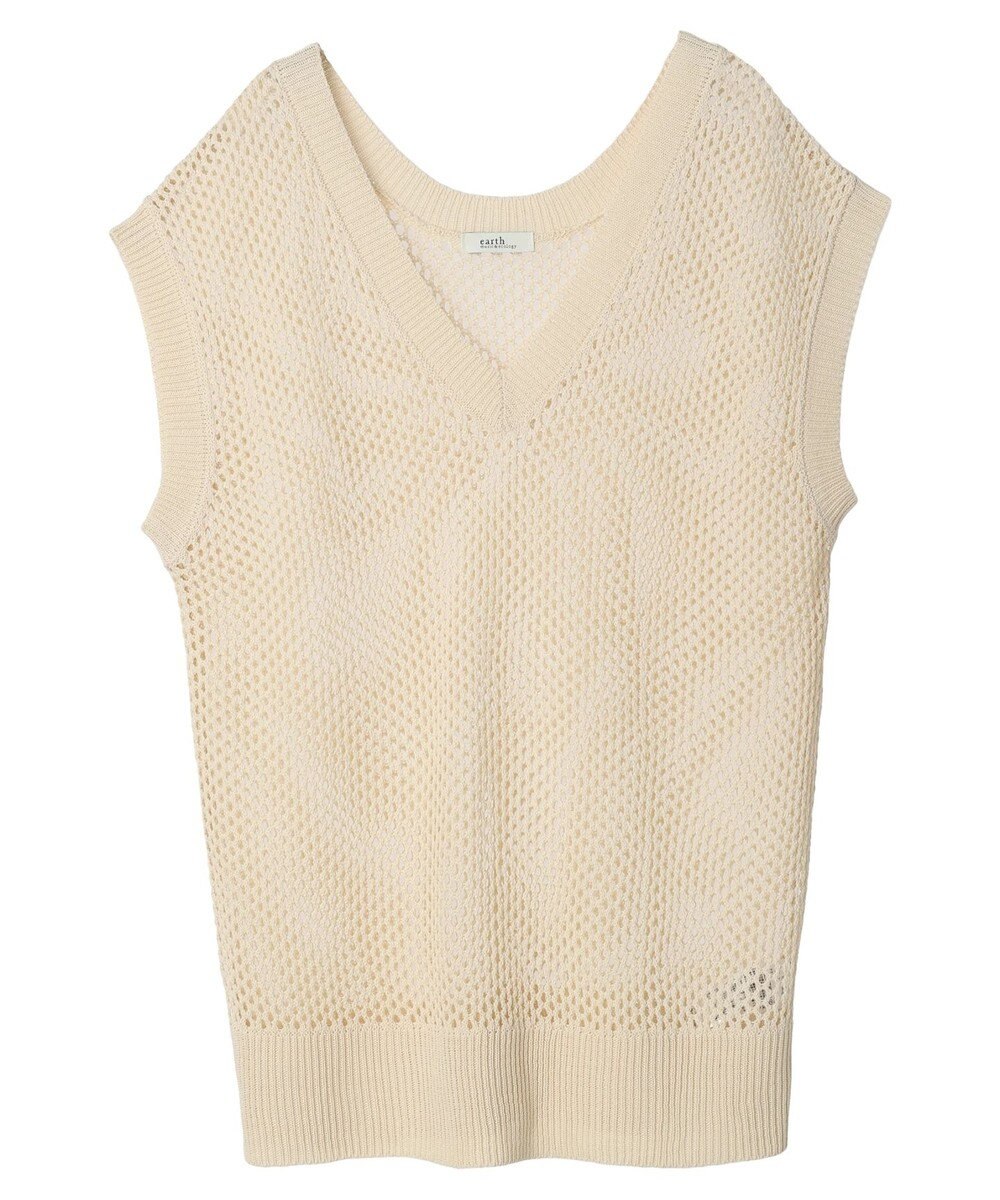 earth music&ecology Ｖネックメッシュベスト 