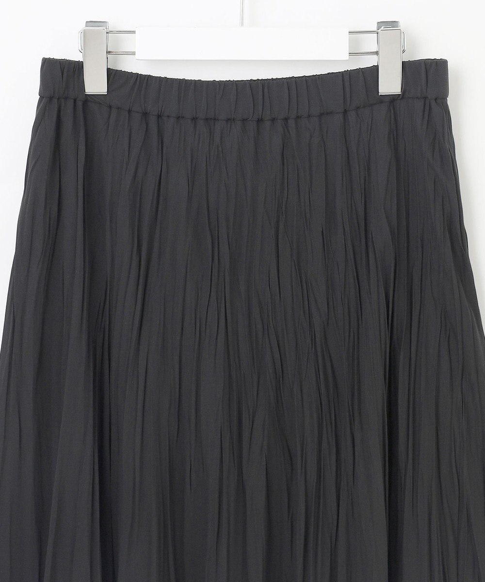 J.PRESS LADIES L 【洗える】パウダリージャージー ランダムプリーツ スカート 