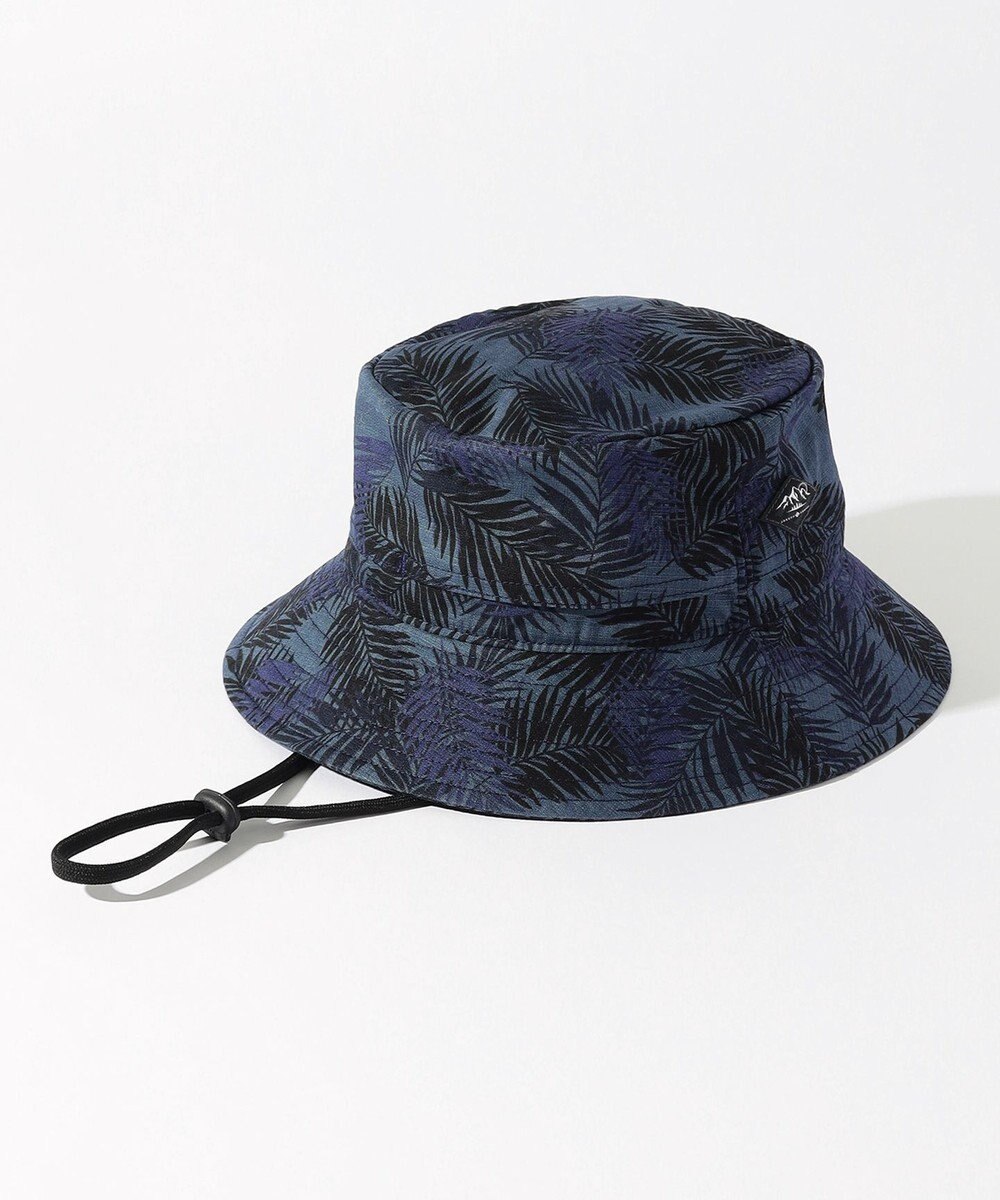 JOSEPH ABBOUD MOUNTAIN 【折り畳み可】ジャングルリーフプリント ポケッタブルバケット ハット 