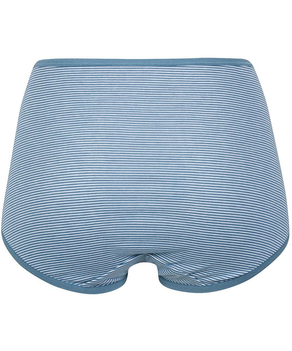 Wing ショーツ 綿混(身生地部) ここちよいフィット感 ムレにくい(身生地部) 【デイリーフィット 綿混ボーダー】 はきこみ丈ふかめ EC3650 ウイング／ワコール 