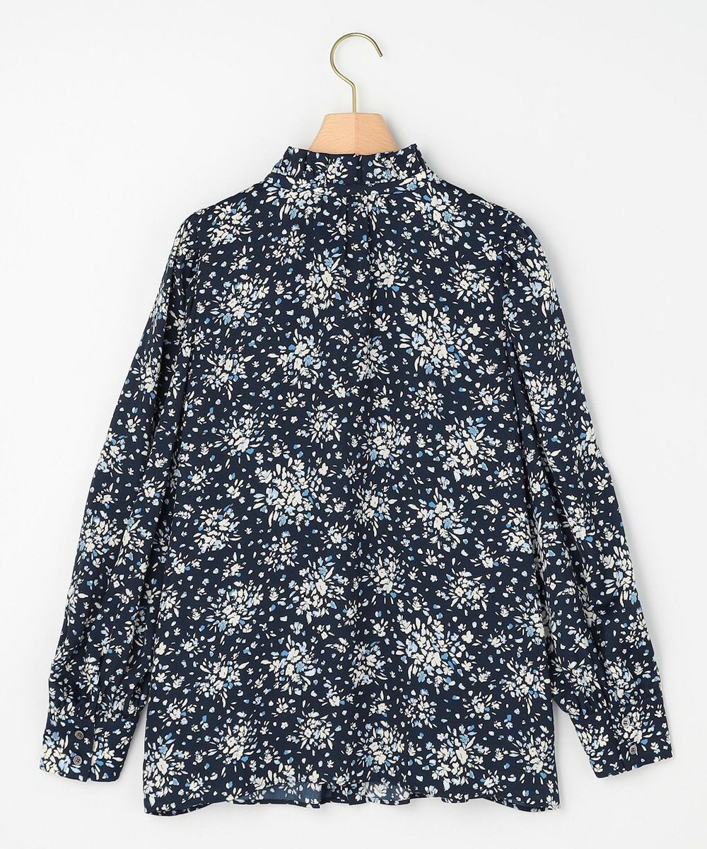 組曲 モザイクフラワープリント ブラウス 