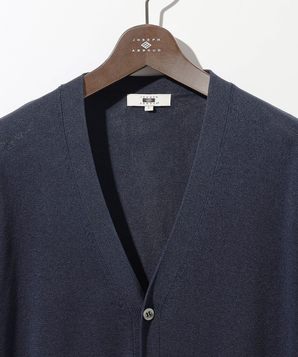 JOSEPH ABBOUD 【エコ素材/軽量/通気性/速乾性】ペーパーヤーンニット カーディガン 