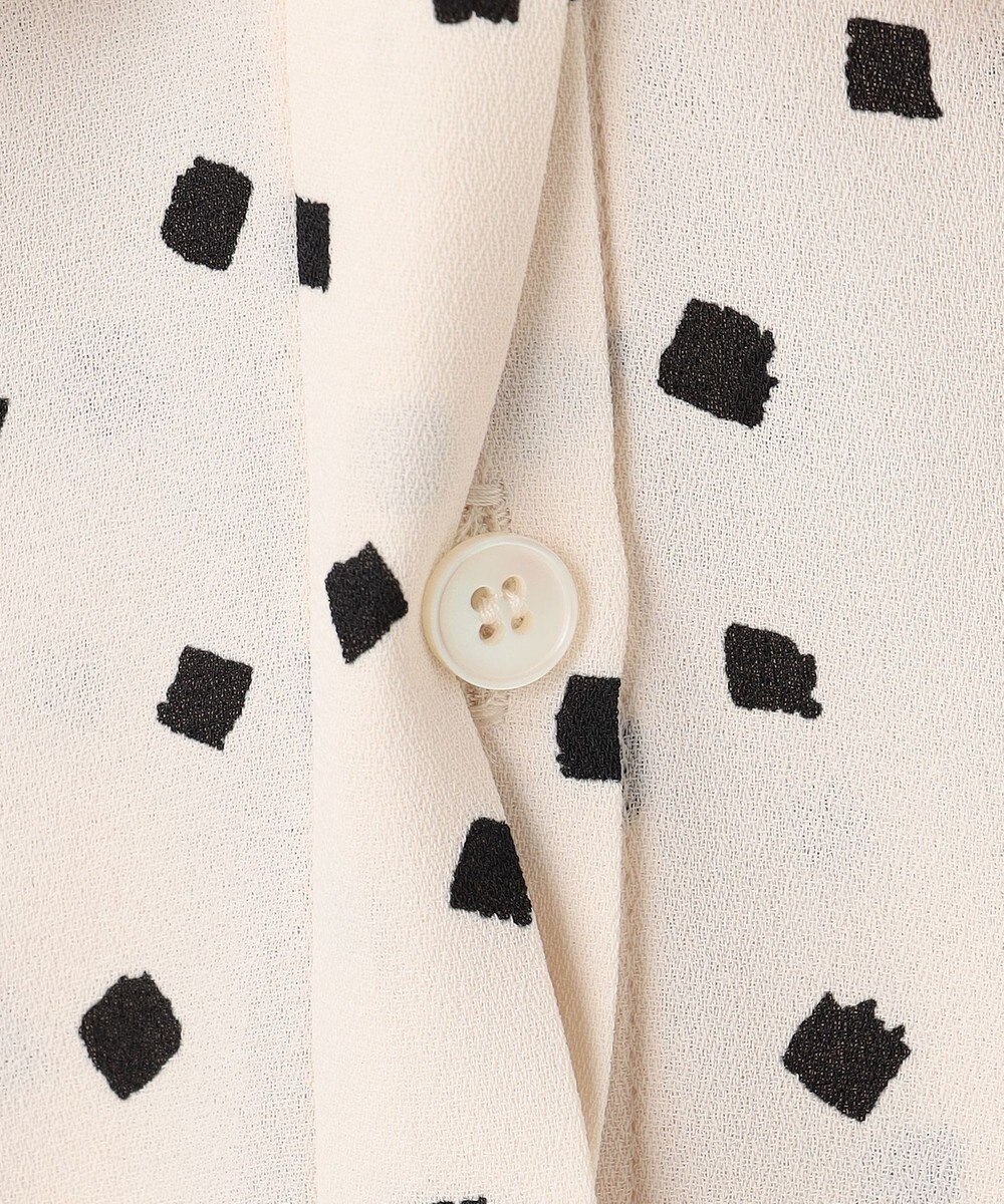 TOCCA PROMISE RIBBON ROSETTE ドット柄ブラウス 