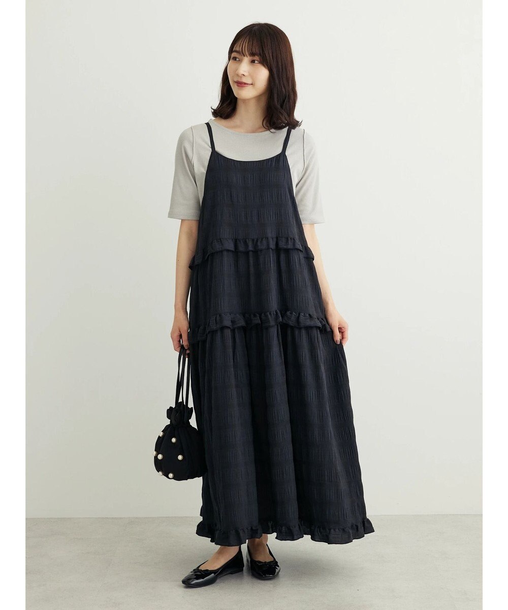 Green Parks ・Ｐｅｔｉｔ　Ｆｌｅｕｒ　フリルティアードキャミワンピ 