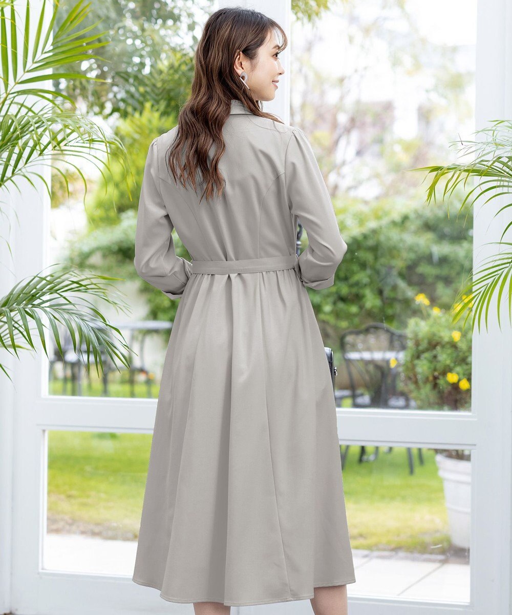 Tiaclasse 【洗える】テーラードカラーワンピース 