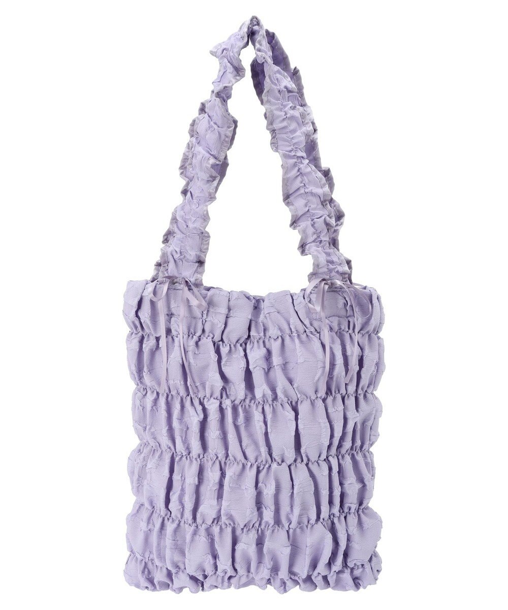 Green Parks ・ＱＵＯＮギャザーキルティングリボントートバッグ 