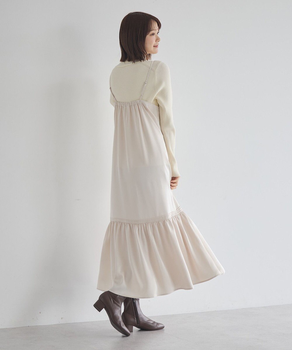 earth music&ecology アソートサテンキャミワンピース 