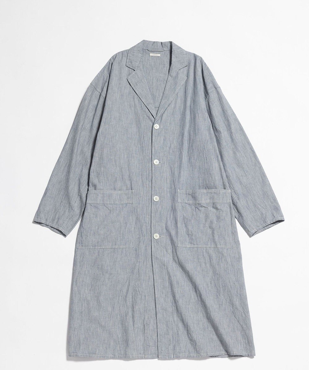 LENO LIGHT HICKORY ATERIER COAT《UNISEX》/ ヒッコリーアトリエコート 