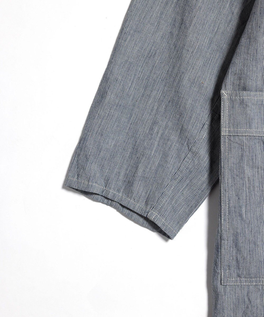 LENO LIGHT HICKORY ATERIER COAT《UNISEX》/ ヒッコリーアトリエコート 