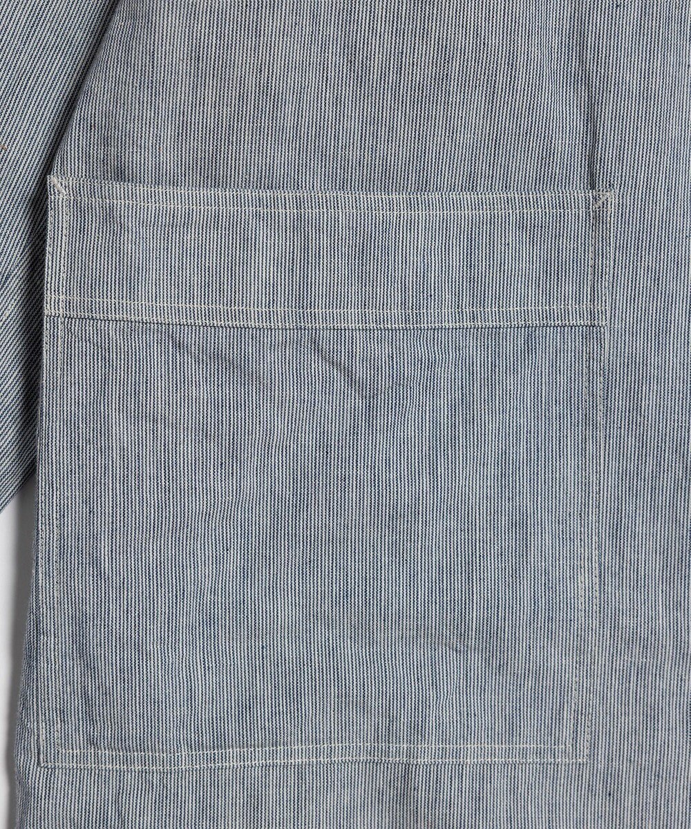 LENO LIGHT HICKORY ATERIER COAT《UNISEX》/ ヒッコリーアトリエコート 