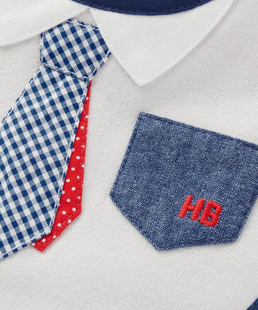 MIKI HOUSE HOT BISCUITS リバーシブルフォーマル風スタイ 