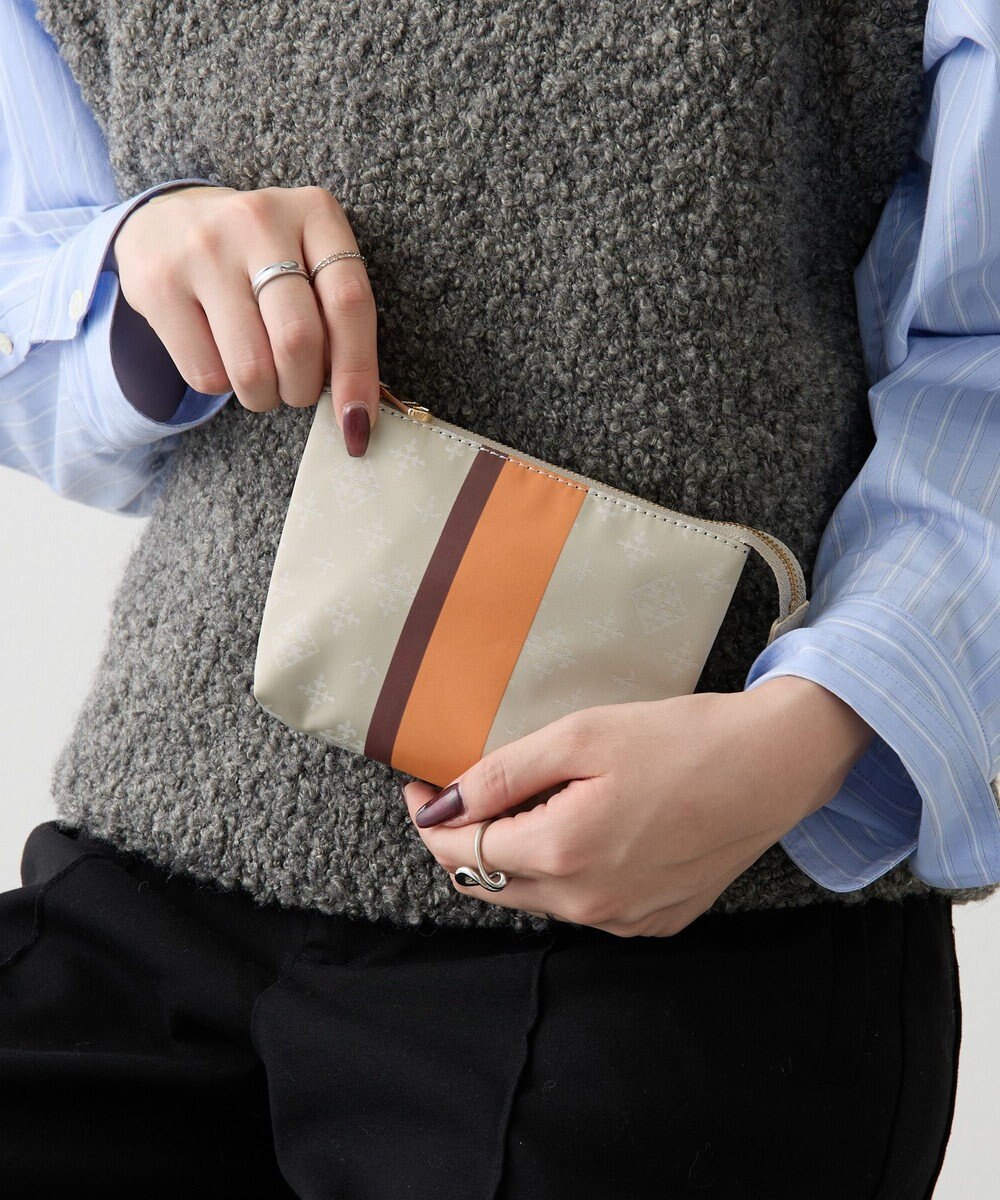 russet ラインプリントポーチ S(Z-227) 