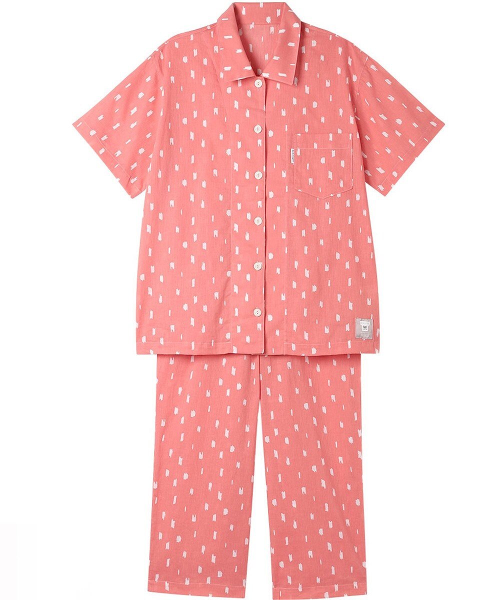 ワコール／睡眠科学 パジャマ 5分袖 半袖 8分丈 綿100%(本体) 【SOU・SOU（R）】 レディース YDT162 睡眠科学／ワコール 