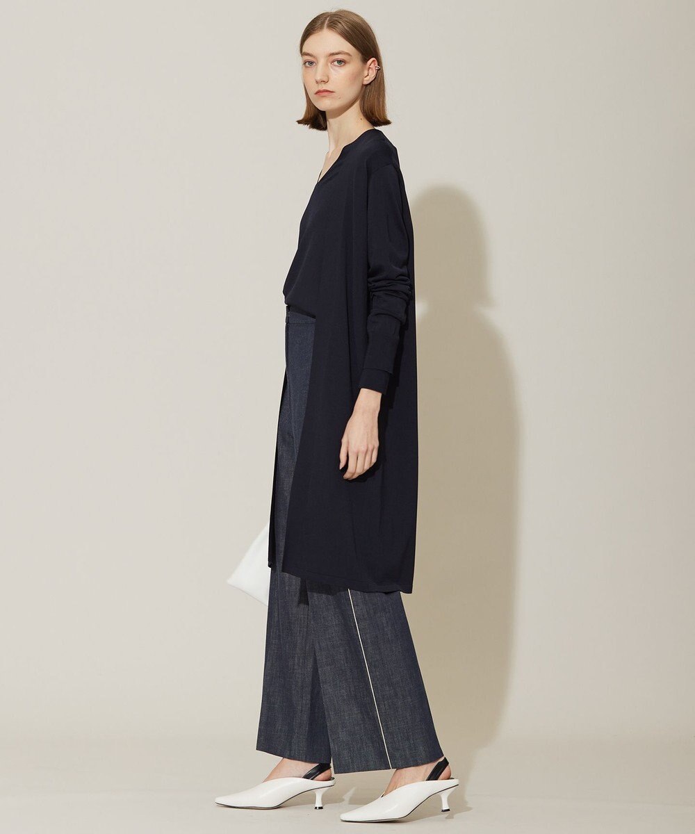 ICB L 【WEB限定カラーあり・接触冷感・UVケア・洗える】 シンセティックハイゲージ ロングカーディガン 