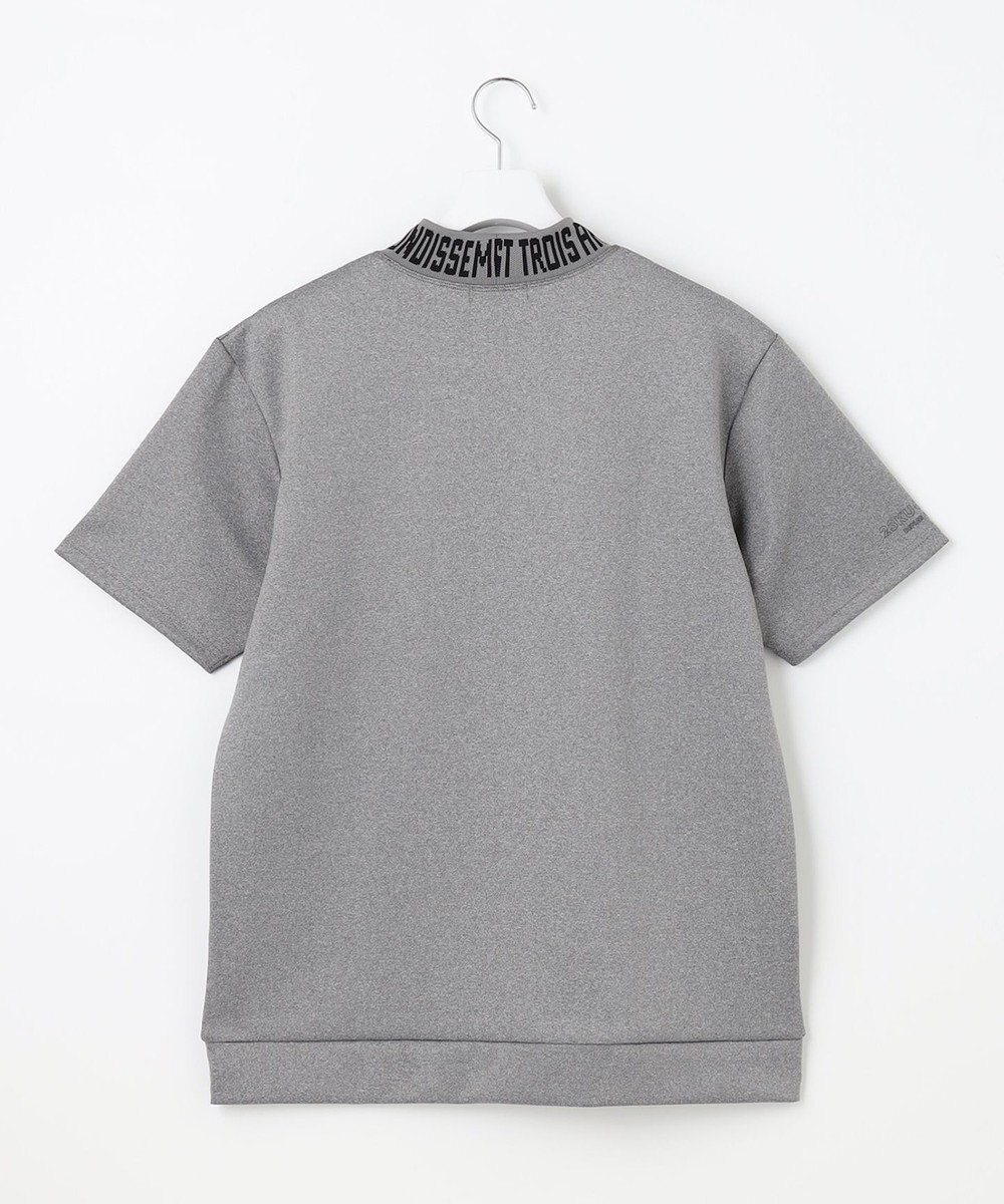 23区GOLF 【MEN】【吸水速乾・UVケア】衿ロゴ モックネックシャツ 