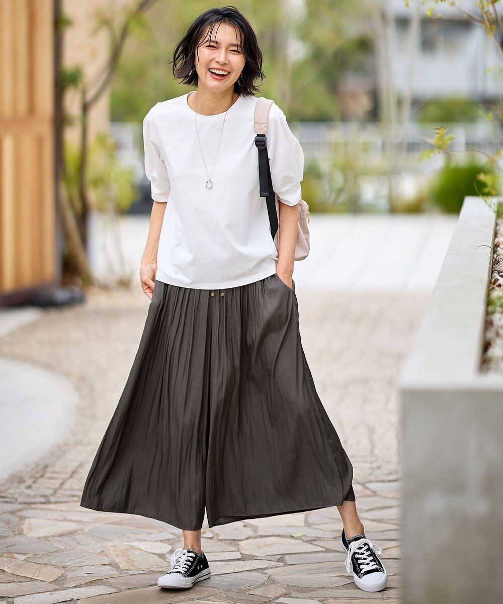 ANY 【ウエストゴム】リラックススカーチョ 