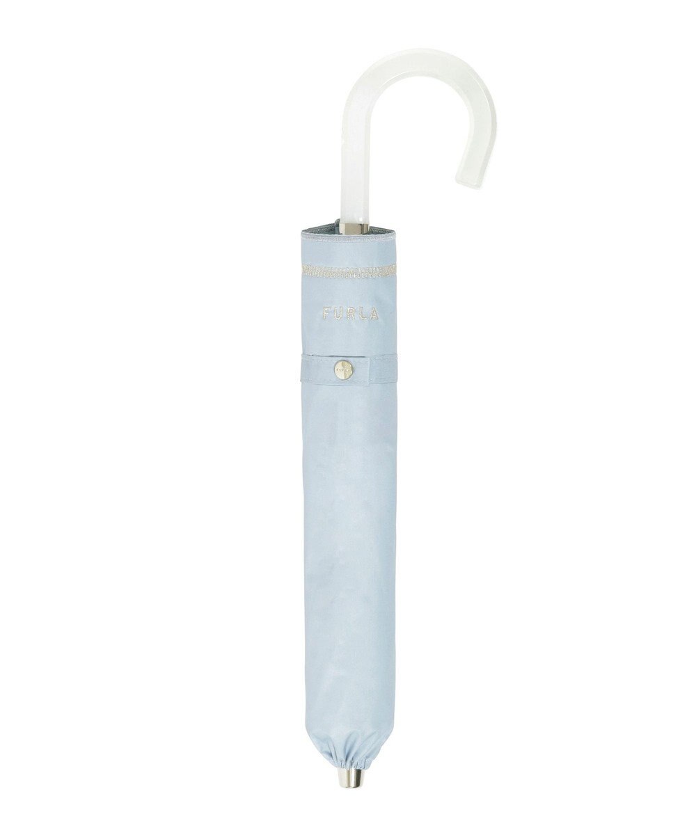 MOONBAT 【軽量/一級遮光】FURLA 晴雨兼用日傘 降りたたみ日傘 ジッパー刺繍 ／遮光 遮熱 UV 