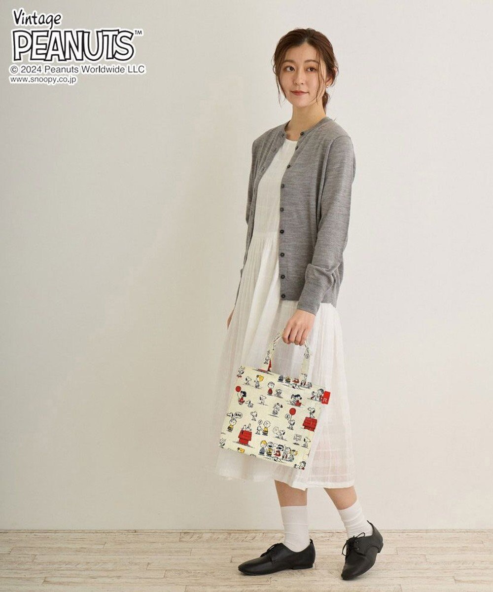 ROOTOTE 8600【スヌーピー】IP.スクエア.ラミネート.ピーナッツ-9H 