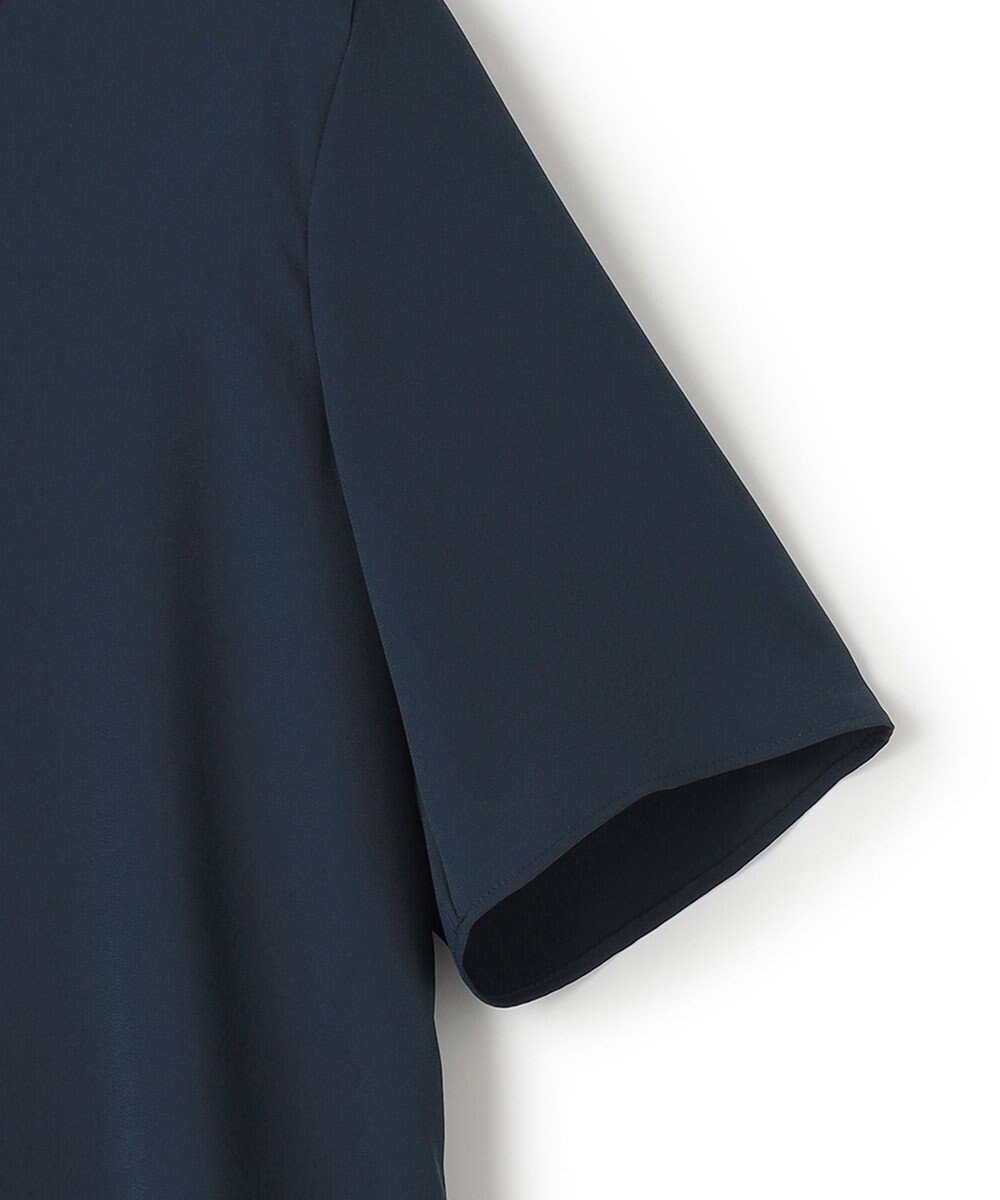 ICB 【洗える】ソフトジョーゼット Vネックブラウス 