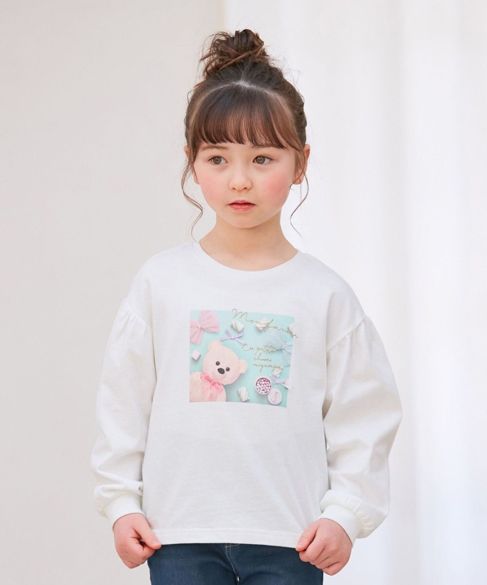 ANY KIDS フォトプリント 長袖 Ｔシャツ 