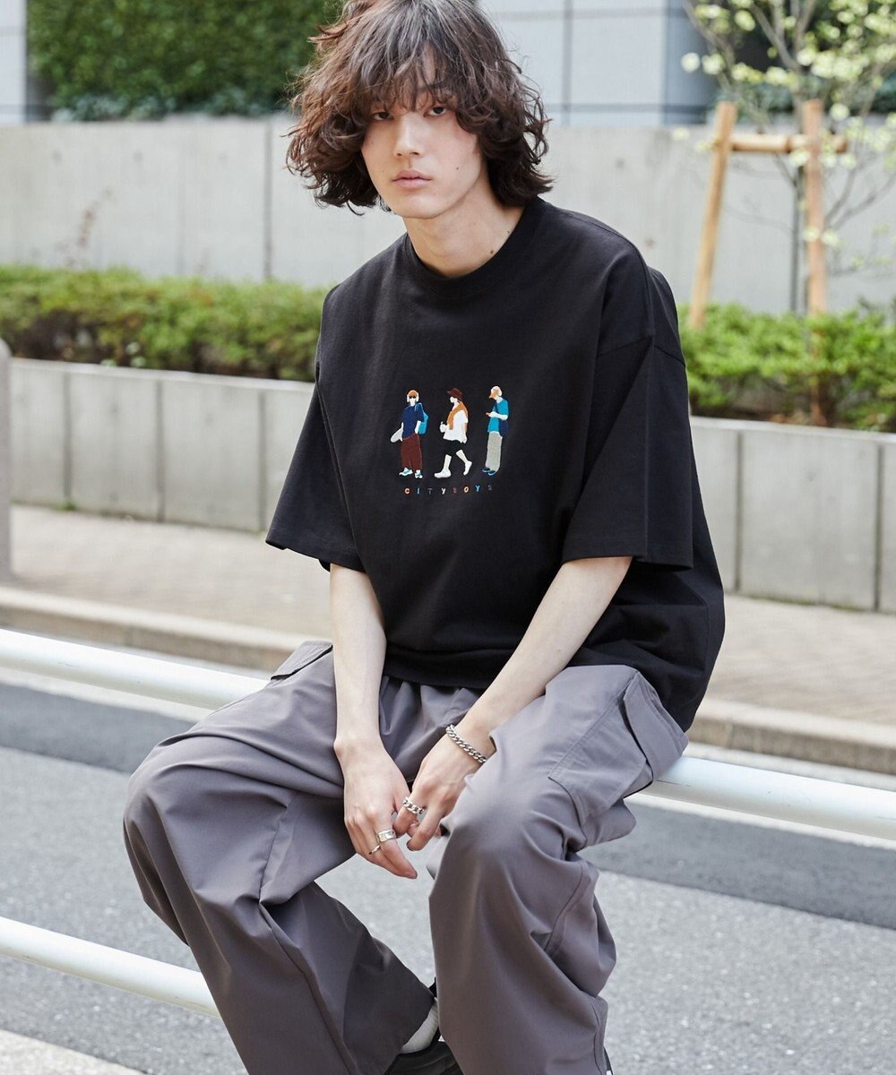 WEGO 【ユニセックス着用ITEM/綿100%/MLサイズ展開】CITY　BOYS　T（S） 