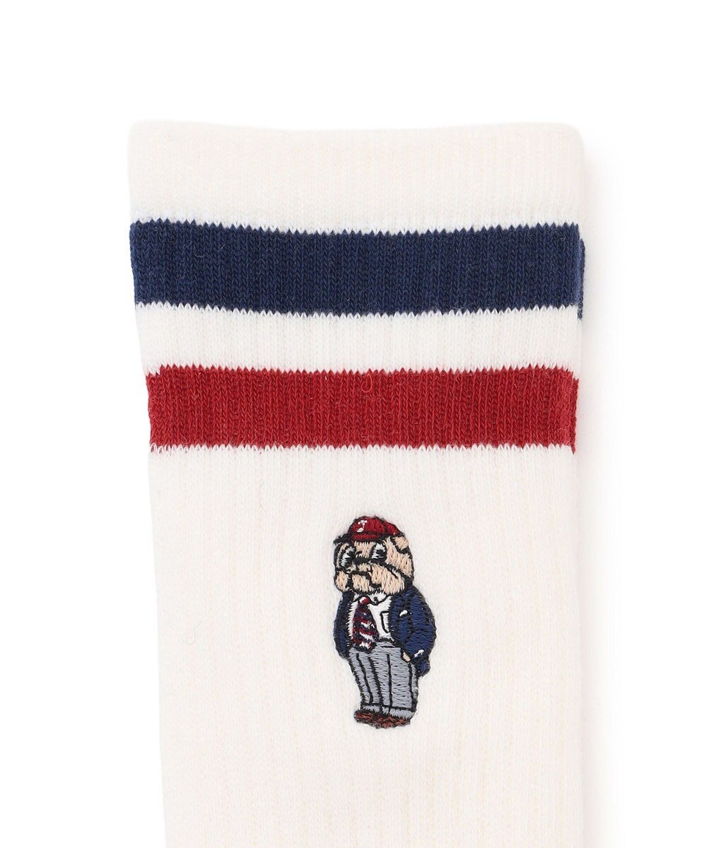 J.PRESS MEN 【BULLDOG BOY】リブライン ソックス 