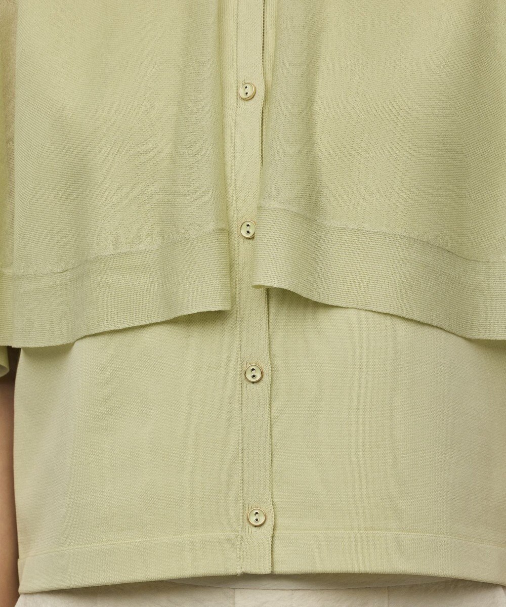 GRACE CONTINENTAL シアーケープニットカーディガン 