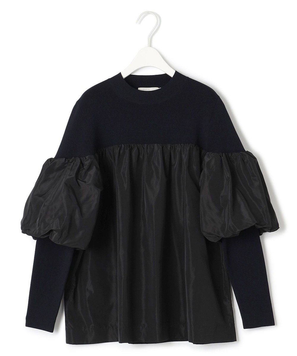 ICB L 【CLASSY.1月号掲載・洗える】VIS/PEスムース レイヤードデザインニット 