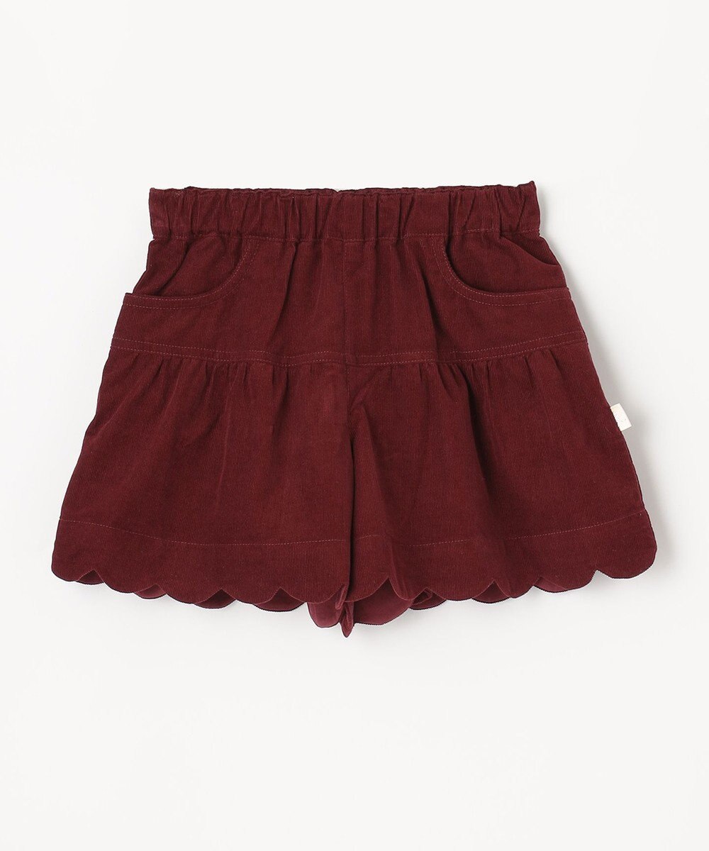 組曲 KIDS 【110-140㎝】スカラップコーデュロイ ショートパンツ 