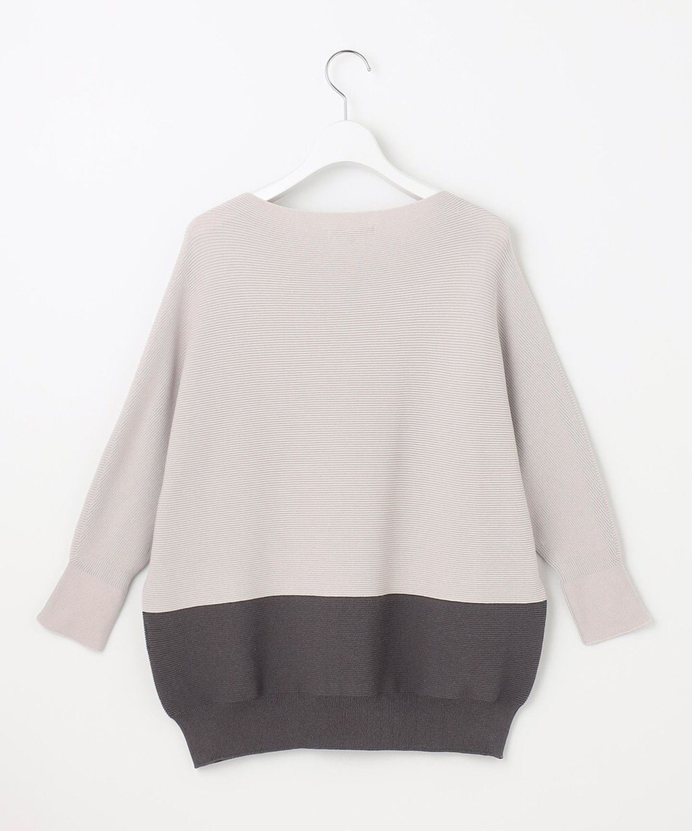 自由区 【WEB限定・洗える】コットンストレッチホールガーメントドルマン ニット 