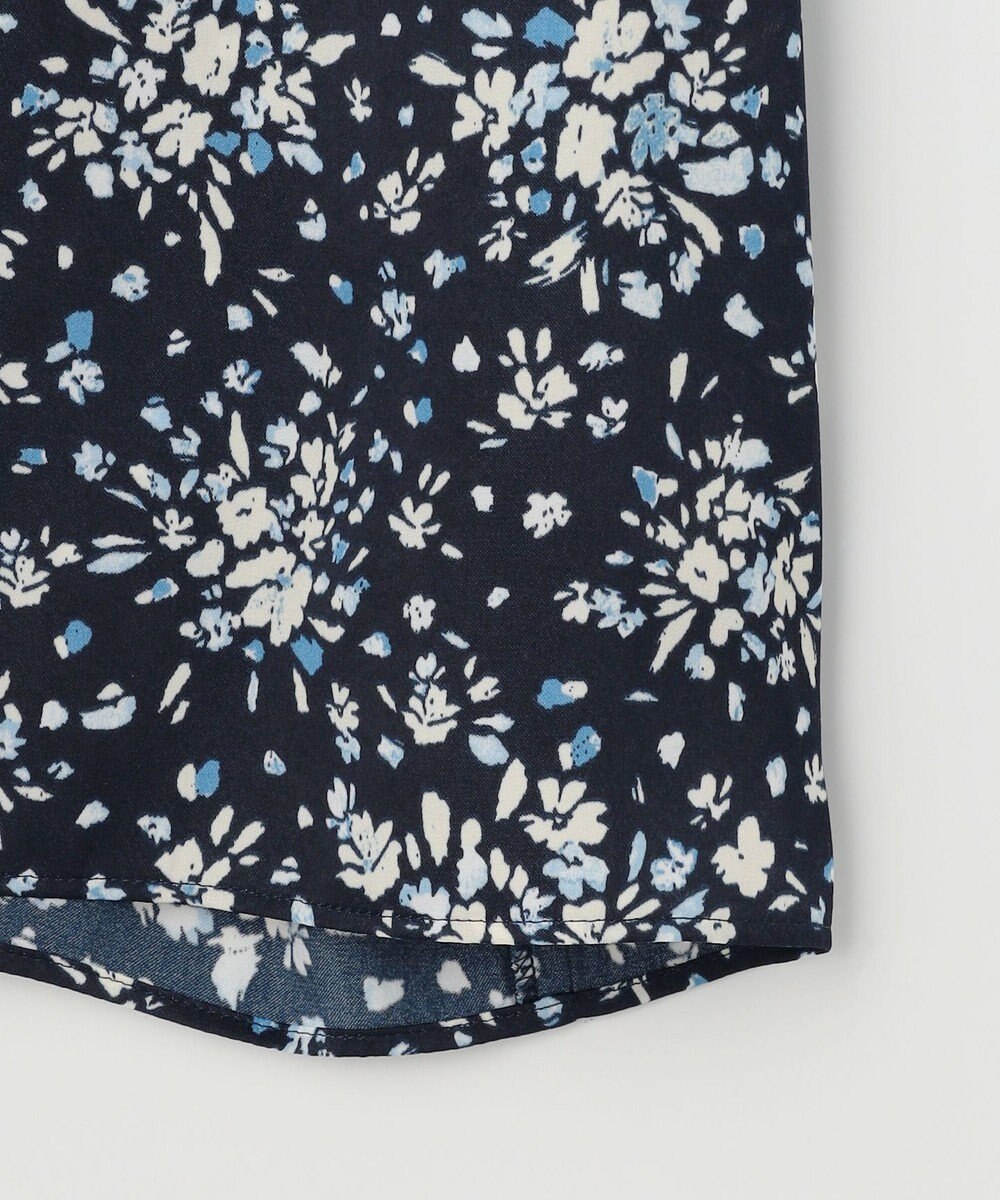 組曲 モザイクフラワープリント ブラウス 