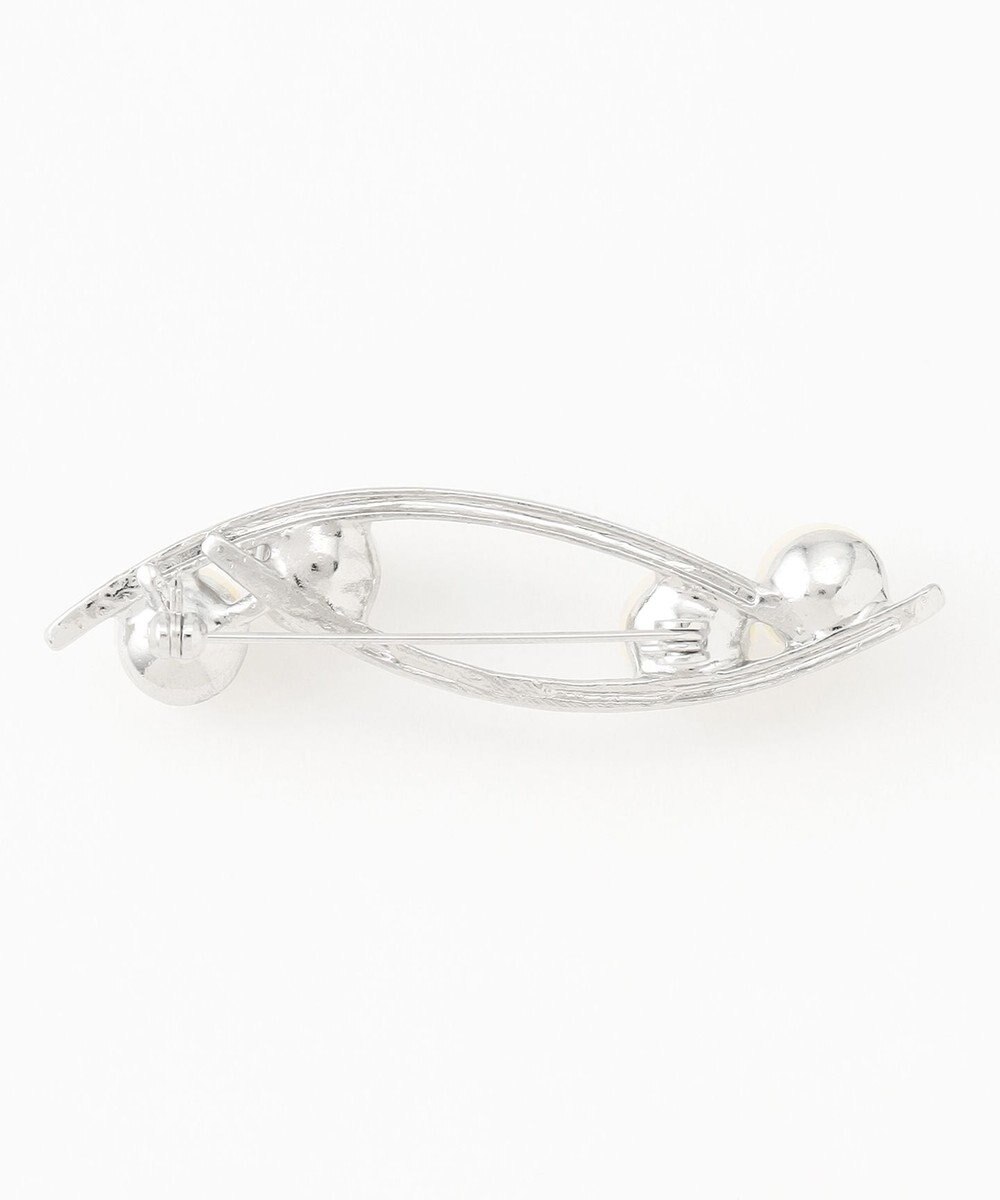 自由区 リーフパール ブローチ 