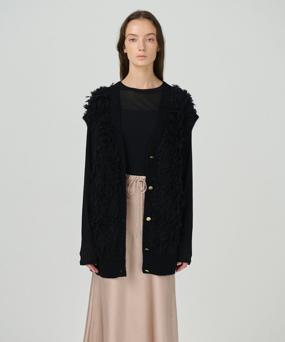 GRACE CONTINENTAL サテンストレッチイージースカート 