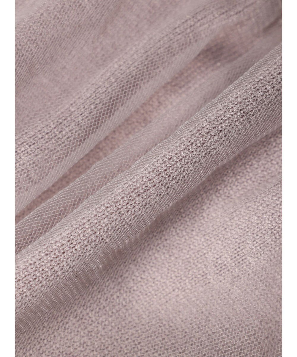 Green Parks ・swing by チュールレイヤーノースリーブニット 