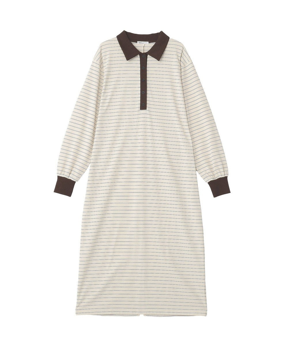 CRAFT STANDARD BOUTIQUE ポロ衿ボーダーワンピース 