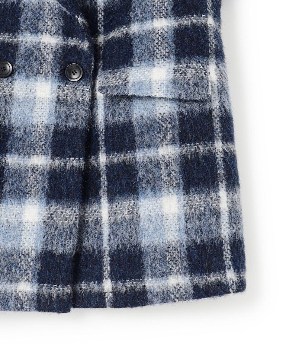 23区 【一部店舗限定】アルパカシャギーチェック コート 