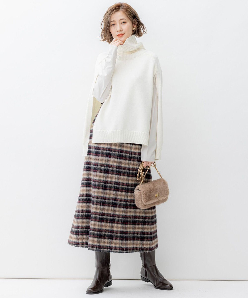 23区 【洗える】ニット ポンチョ 