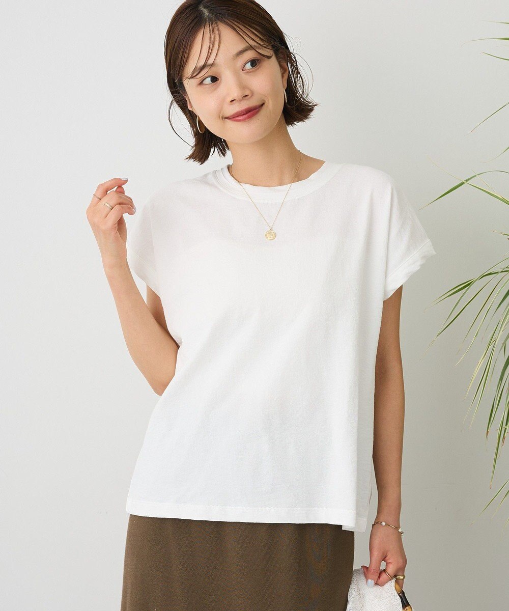CRAFT STANDARD BOUTIQUE カットクレープクルーネックTシャツ 