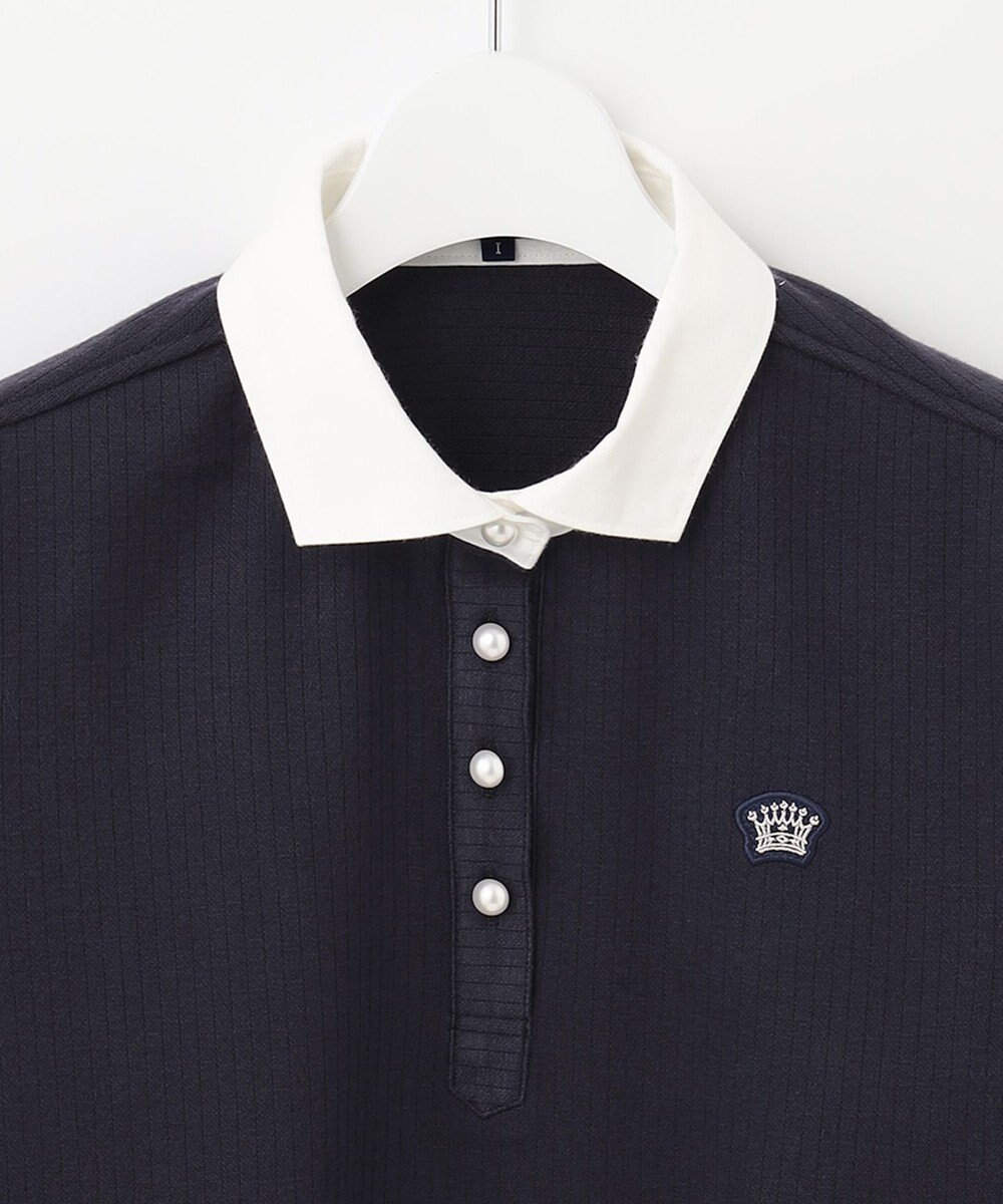 23区GOLF 【WOMEN】【日本製】クレリックカラー 長袖シャツ 