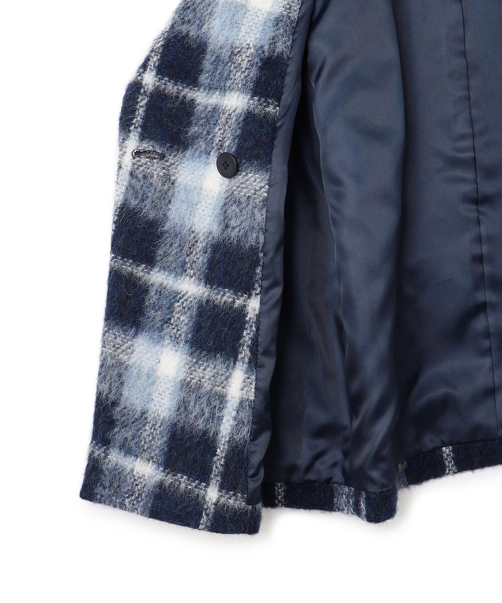 23区 【一部店舗限定】アルパカシャギーチェック コート 