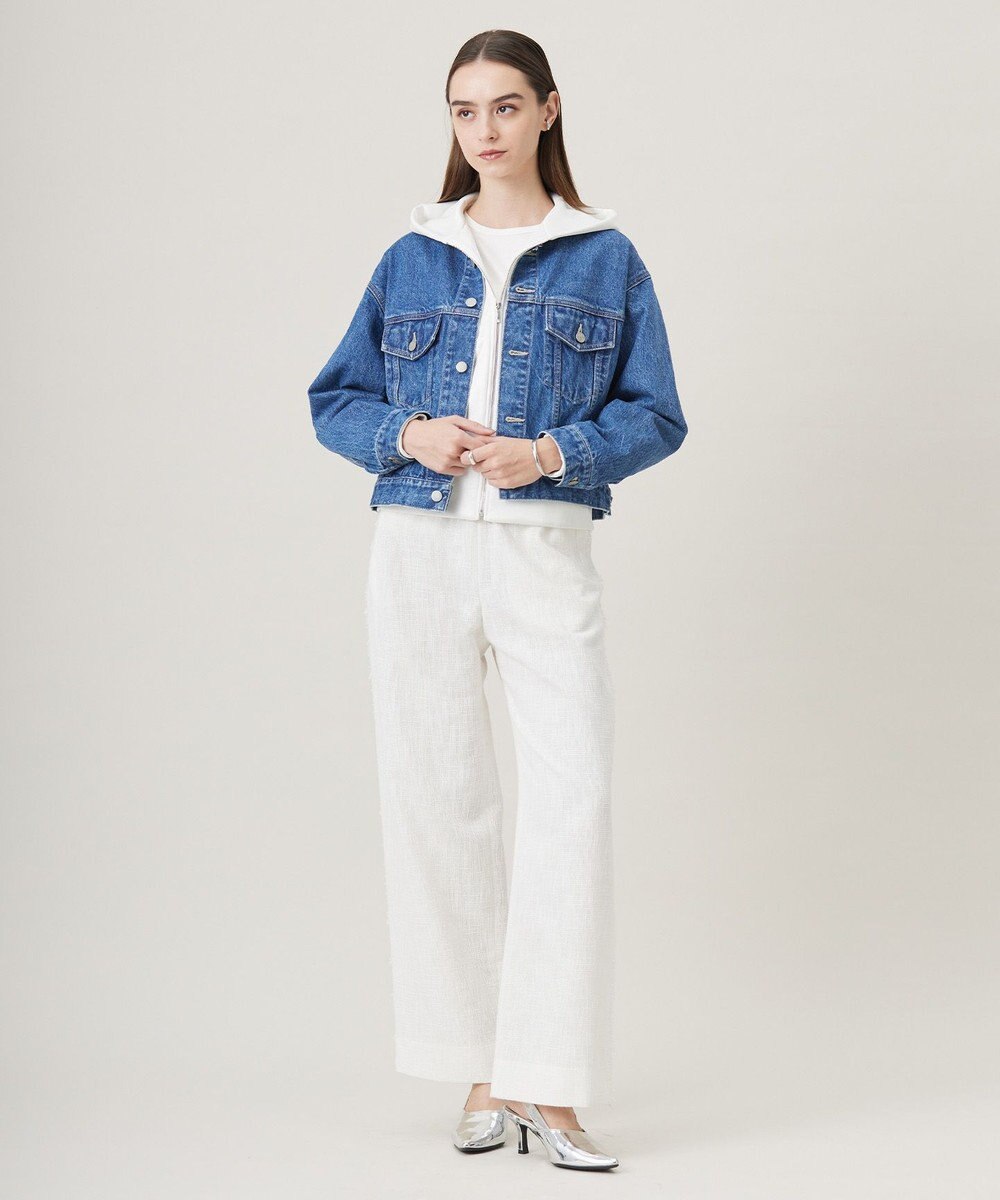 ICB L 【CLASSY.1月号掲載・洗える】ウォーターリサイクルデニム ジャケット 