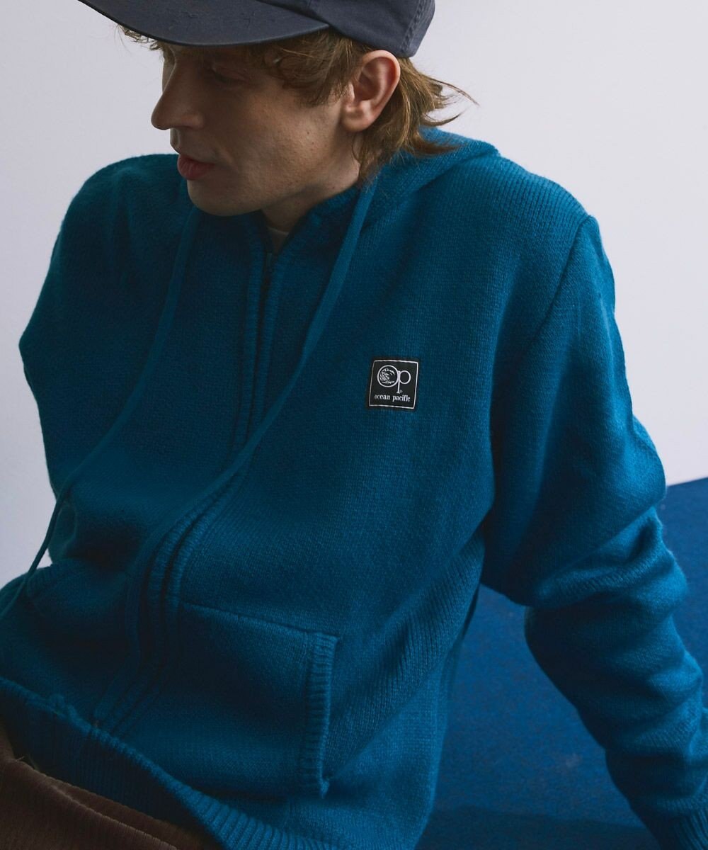 OP／FILA 【ocean pacific】ニットジップパーカー 