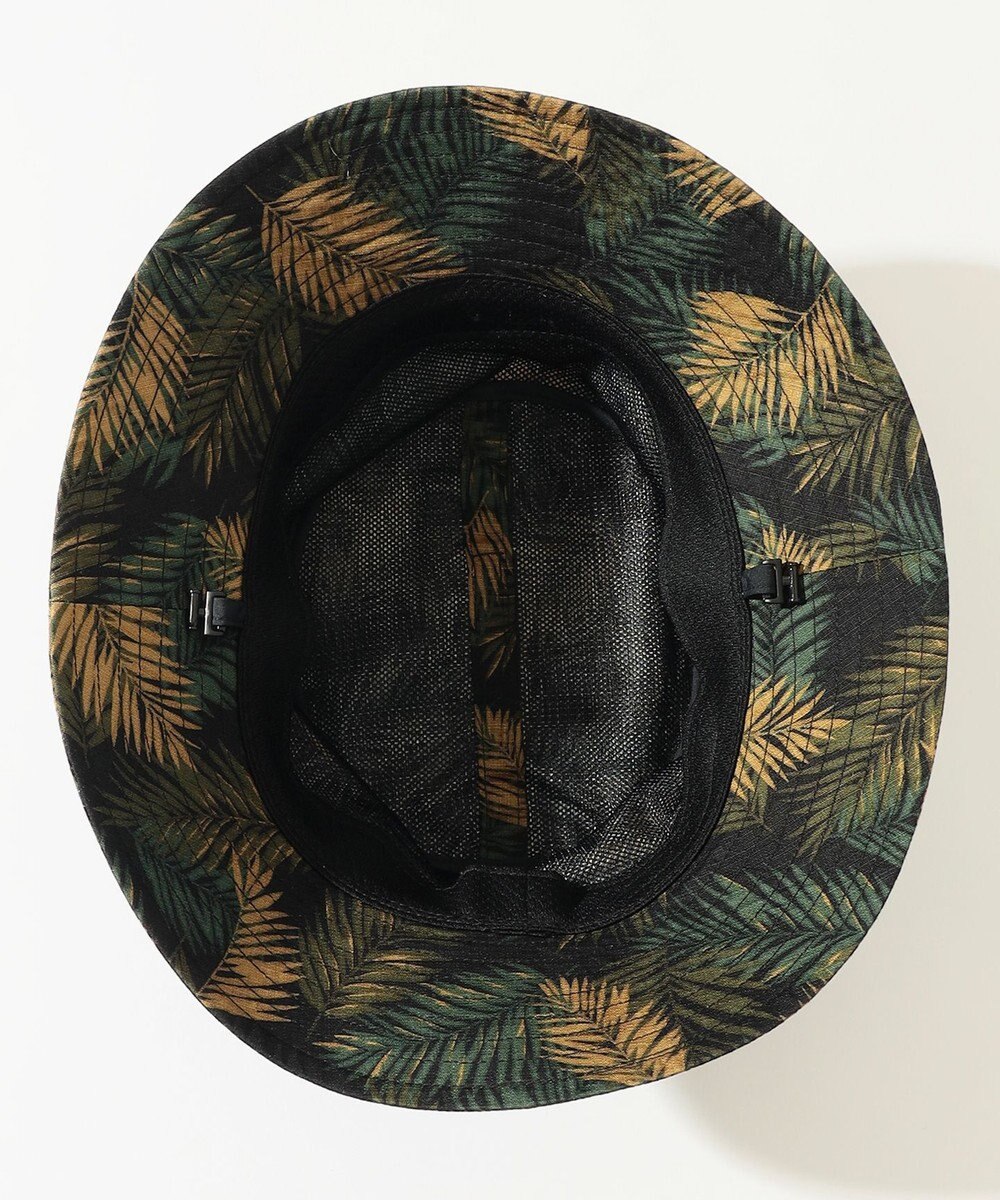 JOSEPH ABBOUD MOUNTAIN 【折り畳み可】ジャングルリーフプリント ポケッタブルバケット ハット 